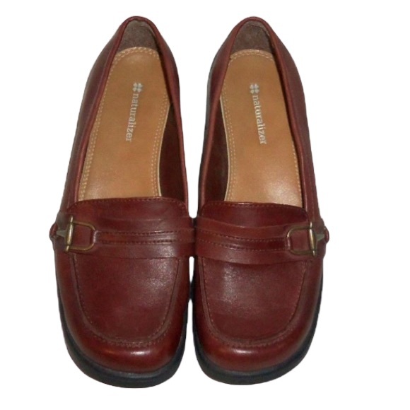 Naturalizer Shoes - Naturalizer Leather Coaster Brown Loafers Shoes - 8 M